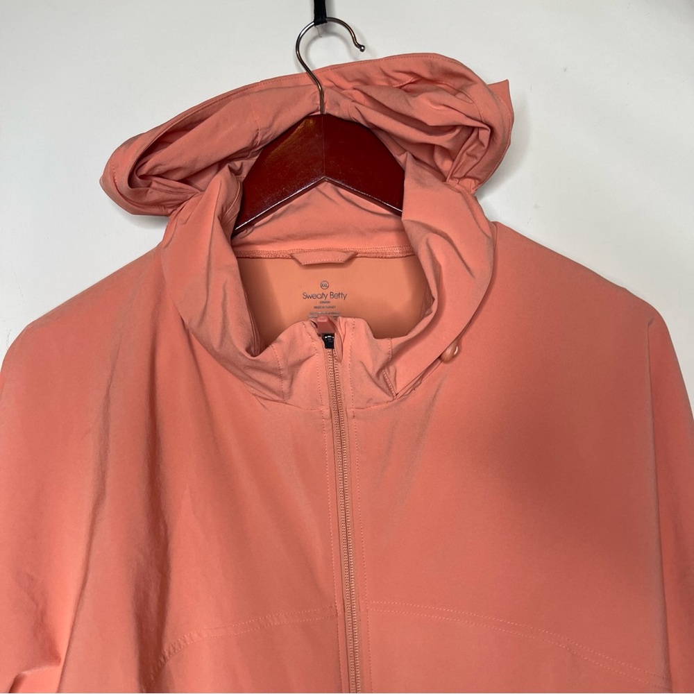 Sweaty Betty Fast Track Running Jacket in Orange sz XXL - Picture 4 of 8